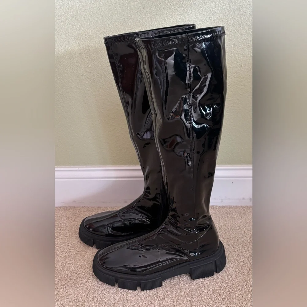 Zara black knee